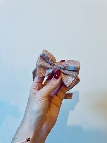Noeud papillon rose
