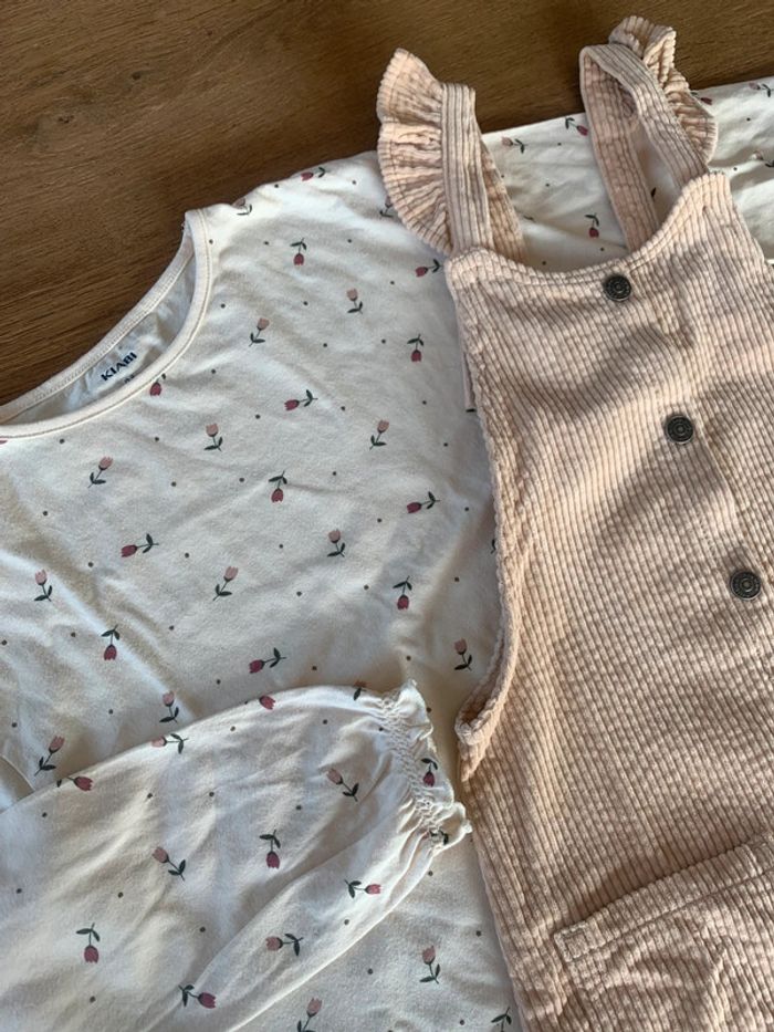 Robe velours + top fleuri - photo numéro 5