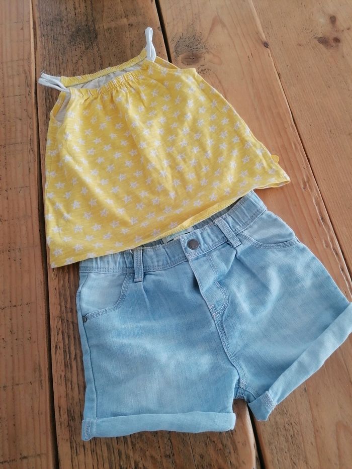 Ensemble short +débardeur