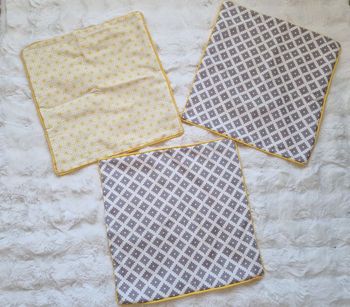 Lot 3 taies de coussin 45x45