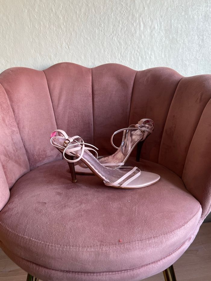 Sandales à talons fines lanières rose pâle – pointure 40 (EU) 💗 - photo numéro 6