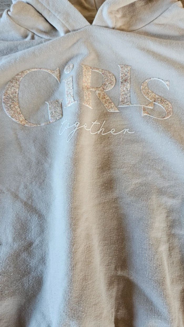 Swaet léger à capuche, beige à manches longues, Gemo, 5 ans - photo numéro 5