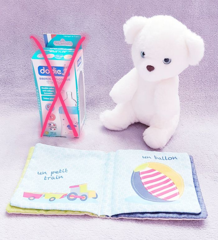 🎁 Lot Ourson musical + Livre en tissu - Neuf 🎁 - photo numéro 2