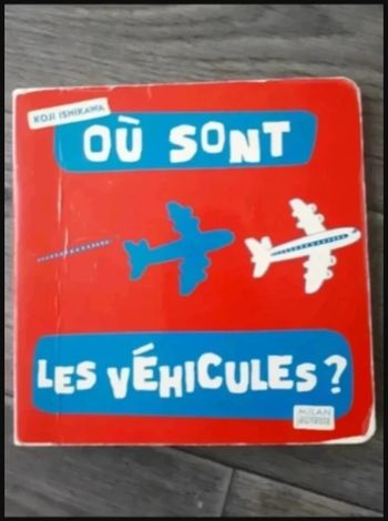 livre cartonné où sont les véhicules? milan jeunesse Bon état