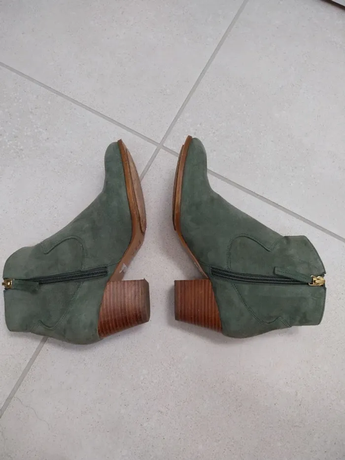 Bottines vert sauge Bocage 36 - photo numéro 4
