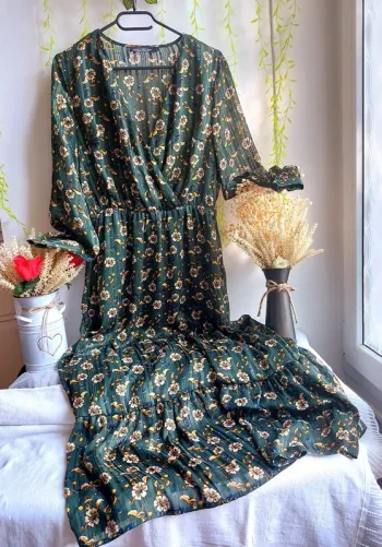 Robe longue It Hippie – S – Vert – État : Excellent