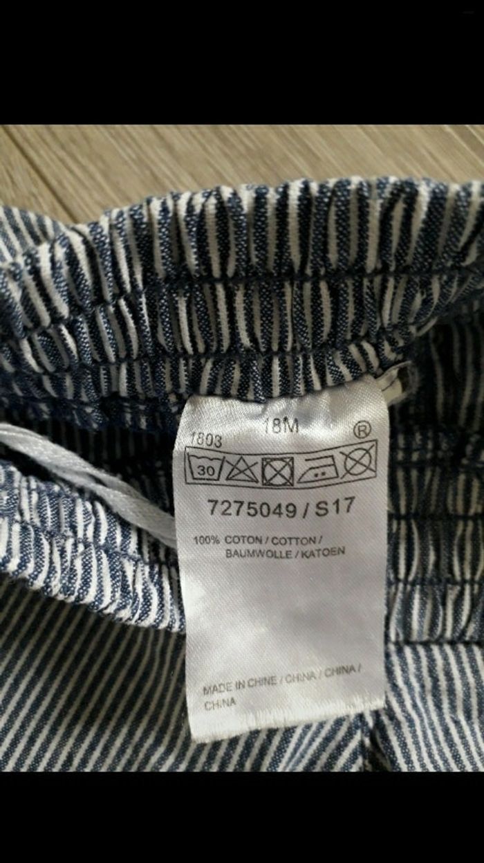 Pantalon rayures 18mois - photo numéro 2