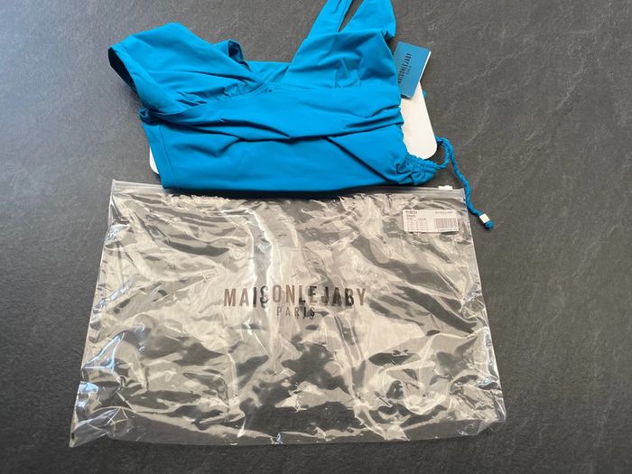 Maillot Maison Lejaby 1 pièce modèle drapé Lagon - photo numéro 3