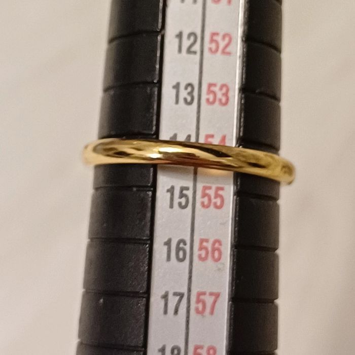 Bague zag en acier inoxydable taille 54 - photo numéro 5