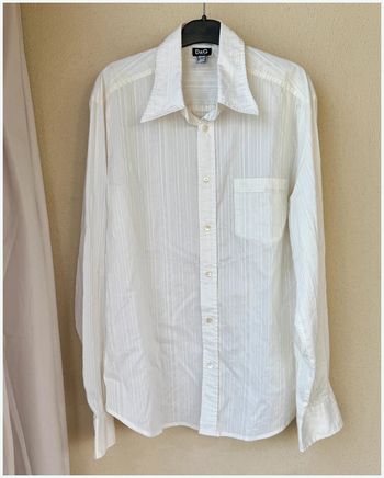 Chemise Dolce & Gabbana blanche à rayures L très bon état