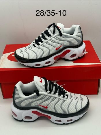 Nike tn enfant gris blanc rouge 31