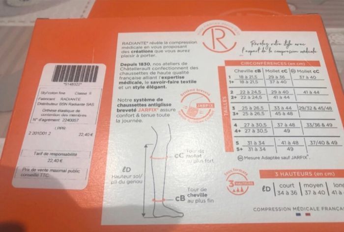 2 paires de chaussettes de contention homme - photo numéro 2