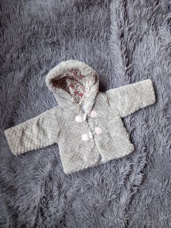 Manteau fille hiver tout doux