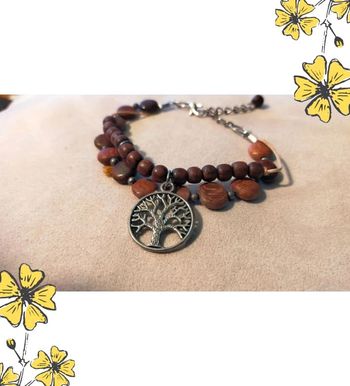 Bracelet Arbre de Vie – Bois naturel - Collection Terres d’Ailleurs