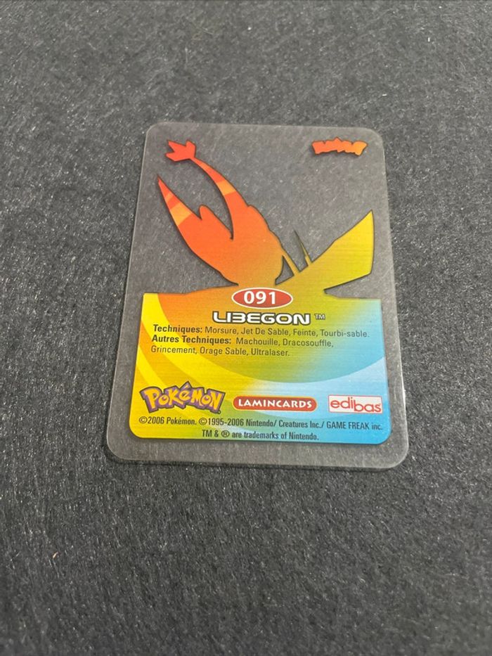 Carte Pokémon Lamincards Libegon 091 Français 2006 - photo numéro 2