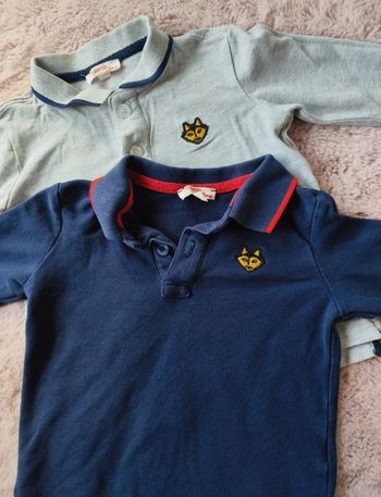 T shirt polo manche longue garçon