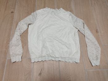 Pull fin femme camaïeu crème taille M