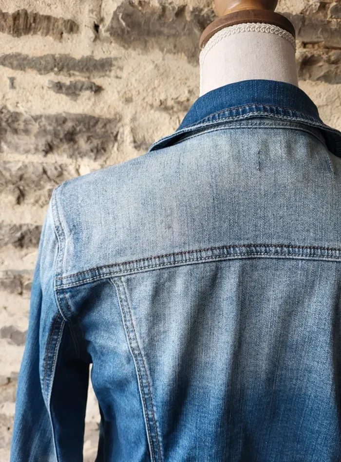 Veste en jean bleue Cache Cache Taille 2 - photo numéro 9