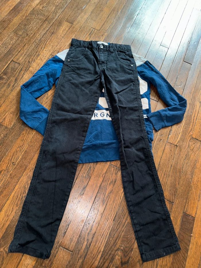 Sweat H&M (bon état ) et jeans okaidi (très bon état ) 14 ans - photo numéro 4