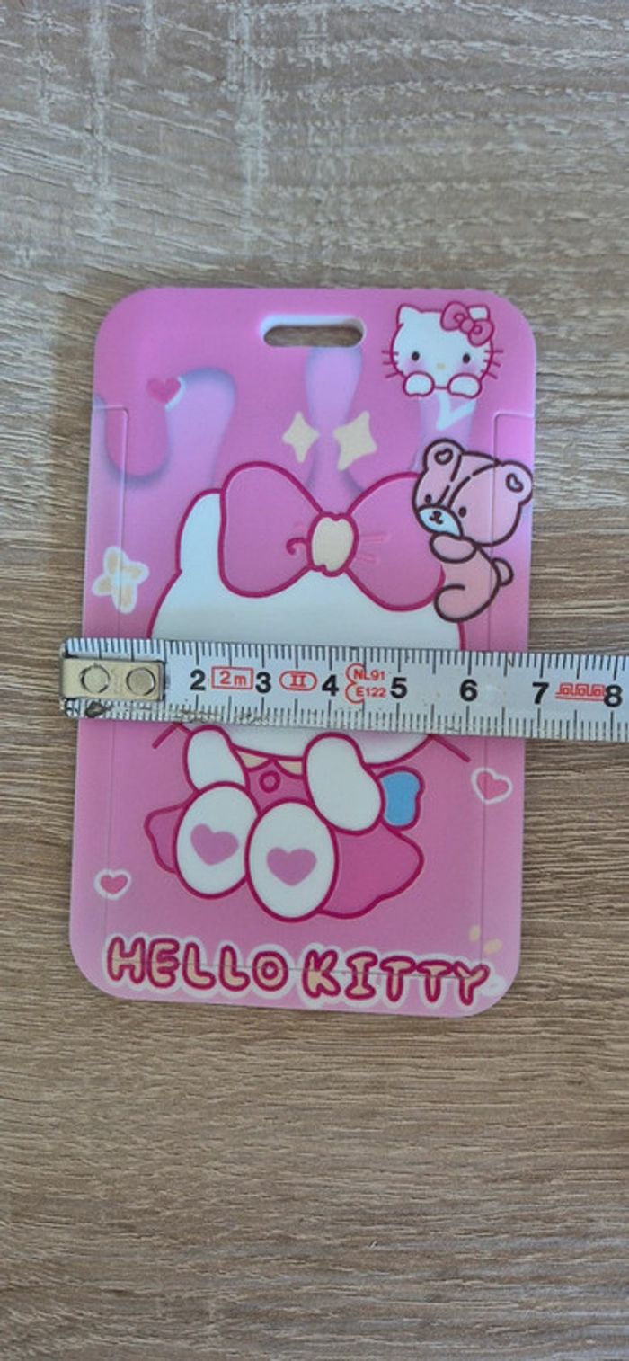 Porte carte d'identité Hello kitty avec lanière fantaisie. - photo numéro 6