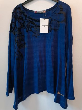 Pull fin Desigual t-shirt manches longues - taille M - neuf