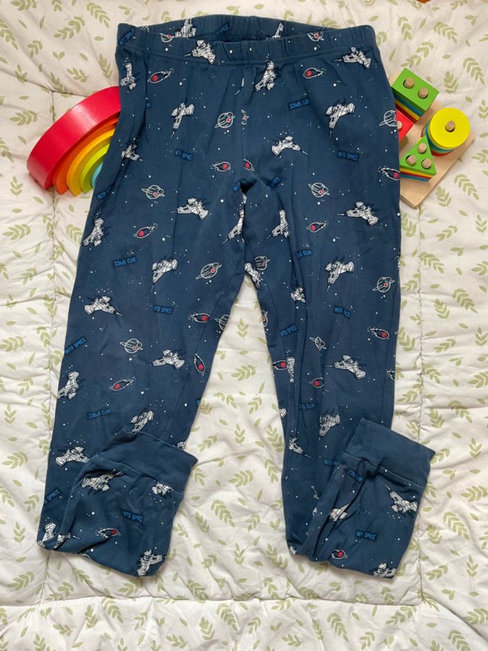 pyjama 2 pièces en coton marine motifs espace 14 ans kiabi - photo numéro 9