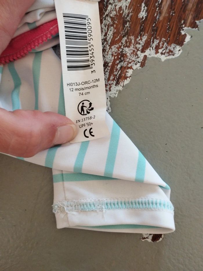 Maillot de bain antiuv 12 mois - photo numéro 5