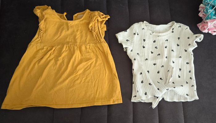 Lot 23 t-shirts bébé fille 2 ans – Très bon état 🌸 - photo numéro 7