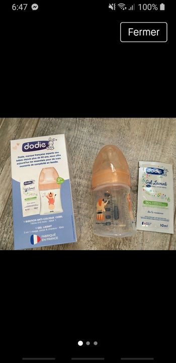 Biberon  dodie neuve