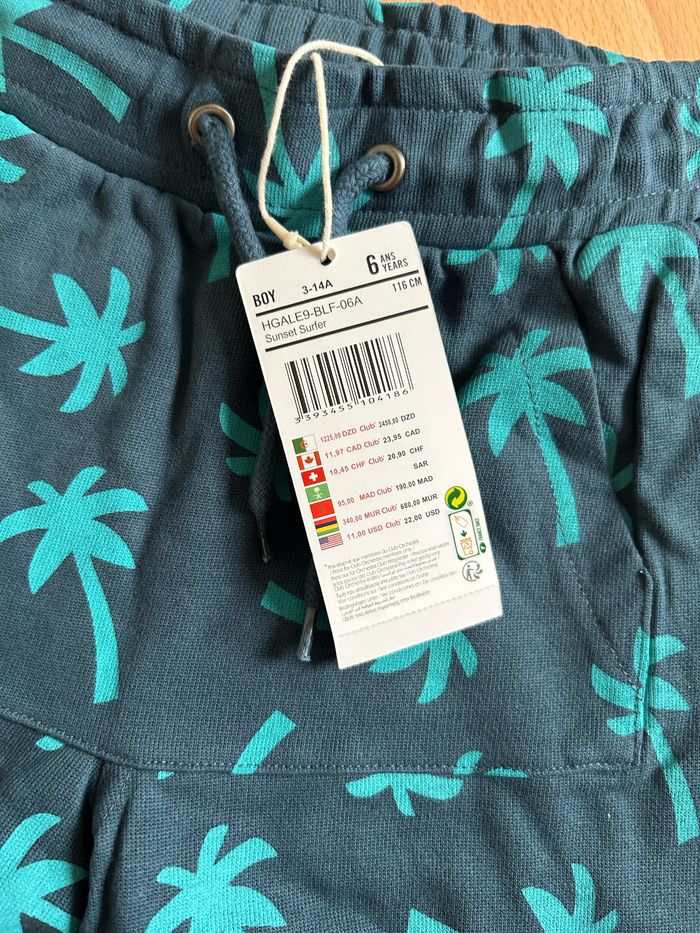 Beau short bleu-vert Orchestra T. 6 ans/116 cm garçon neuf avec étiquette - photo numéro 4