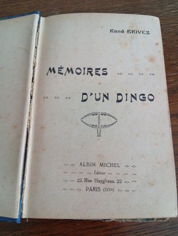 Mémoires d'un dingo