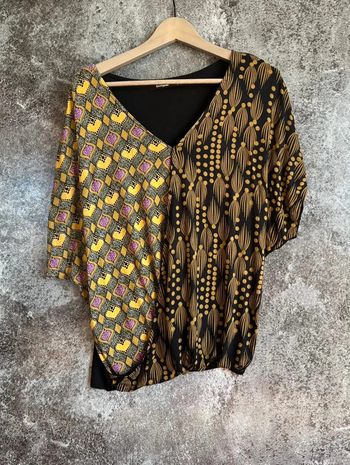 Blouse ample manches courtes femme Desigual S Women blouse Damenbluse Camicetta donna