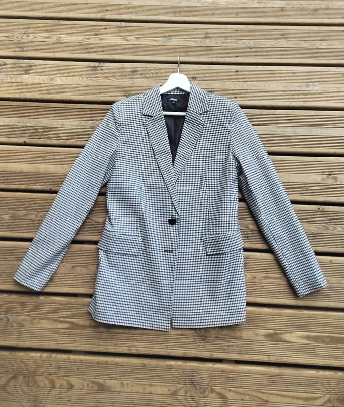 Blazer Femme à Carreaux Liberto – Chic & Intemporel – Taille 38