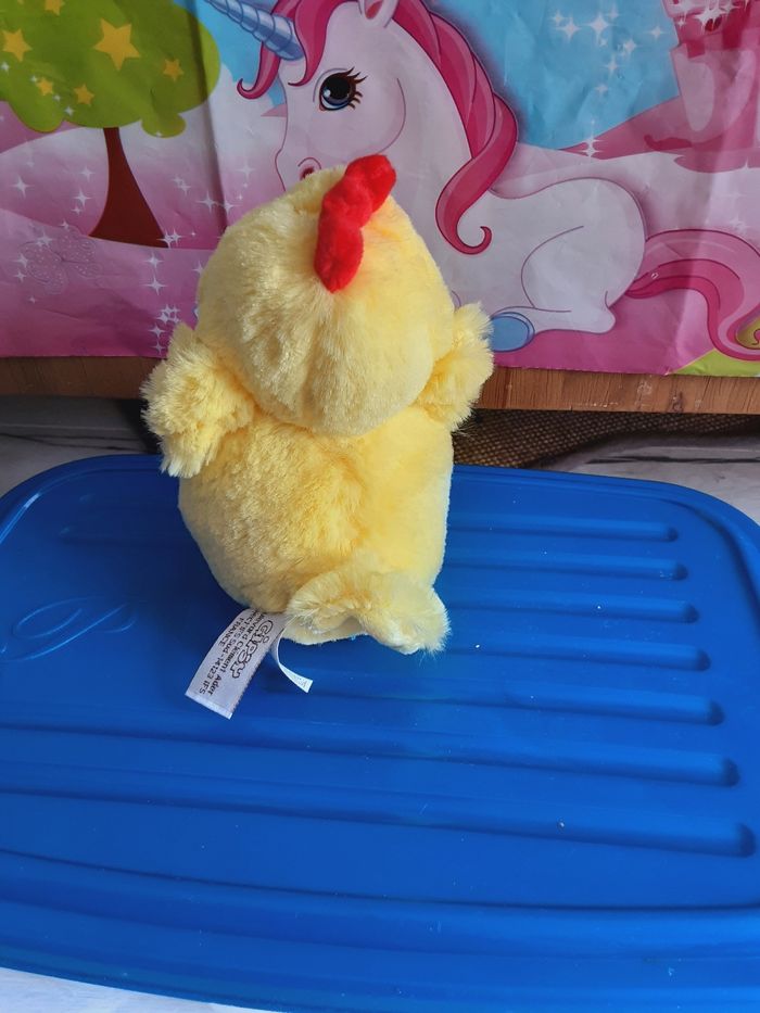 Peluche musicale poussin jaune 15 cm Gipsy - photo numéro 2