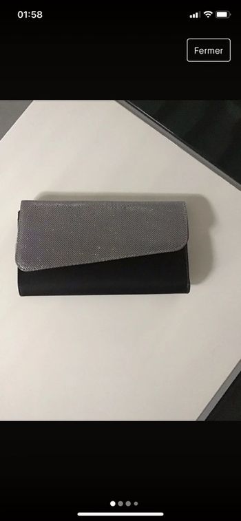Pochette noir et argenté