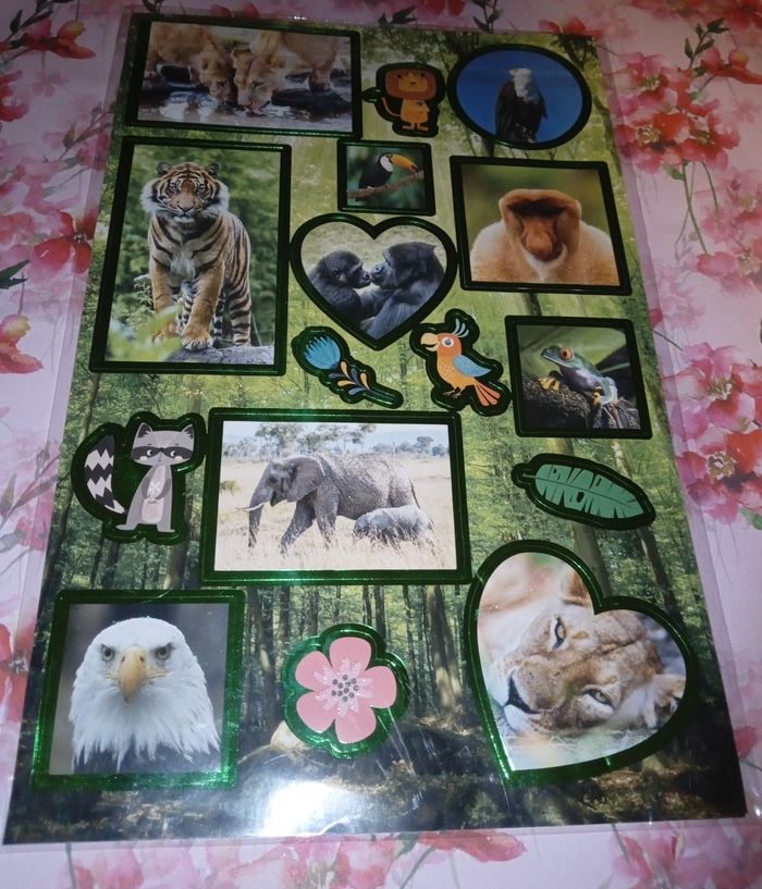 Autocollant animaux sauvages et animaux domestiques