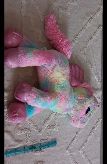 Licorne peluche multicolore