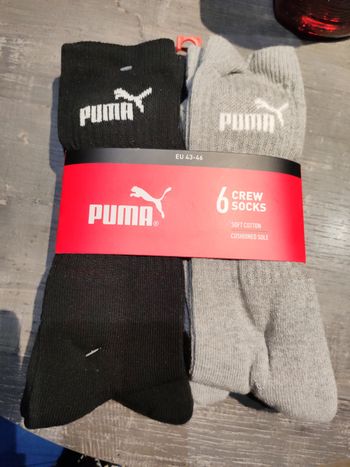 Lot 6 paires de chaussettes puma
