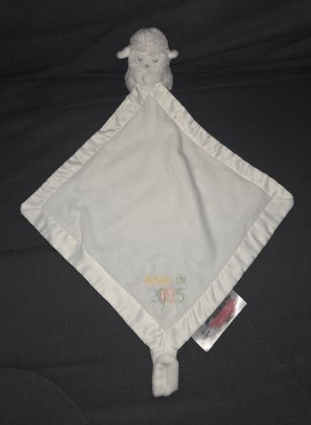Doudou mouton blanc avec mouchoir Born In 2025- Primark