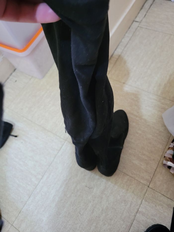 Chaussure bottes long en daim - photo numéro 5
