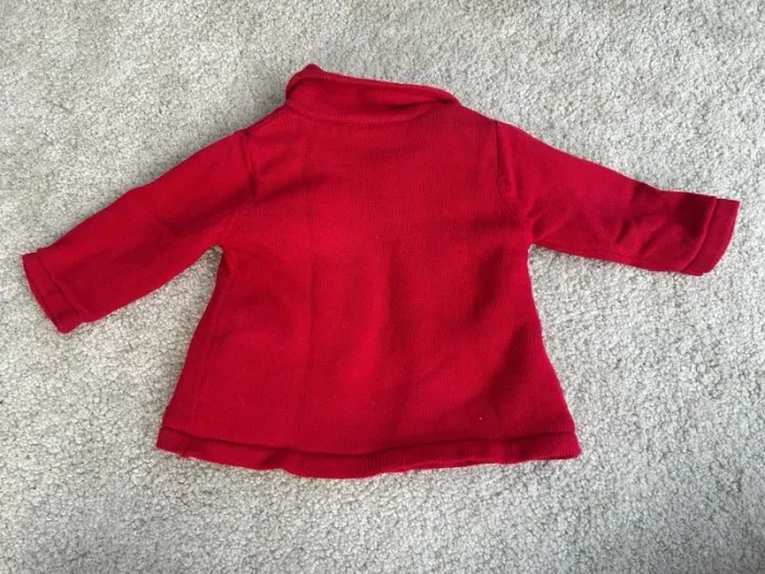 Veste doublée moumoute / manteau rouge fille - 12 mois - Tuc Tuc - photo numéro 2