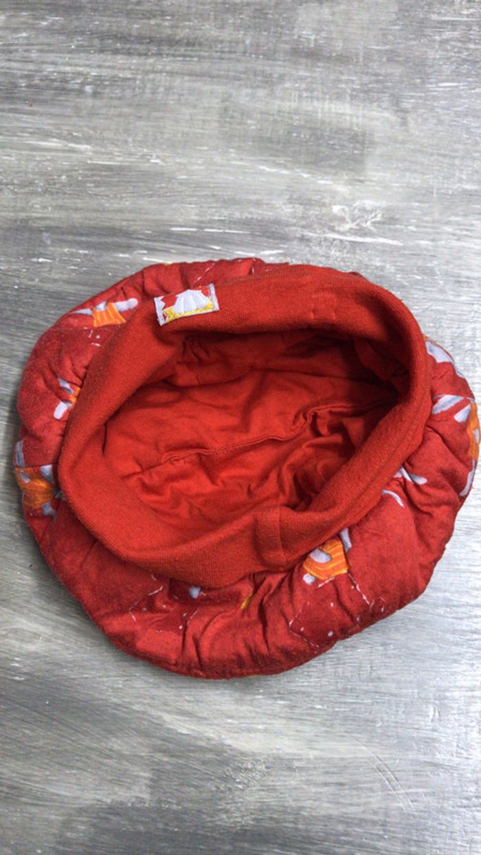Béret rouge orangé - photo numéro 3