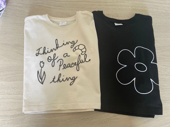 Lot de deux tee-shirts fille 9 ans
