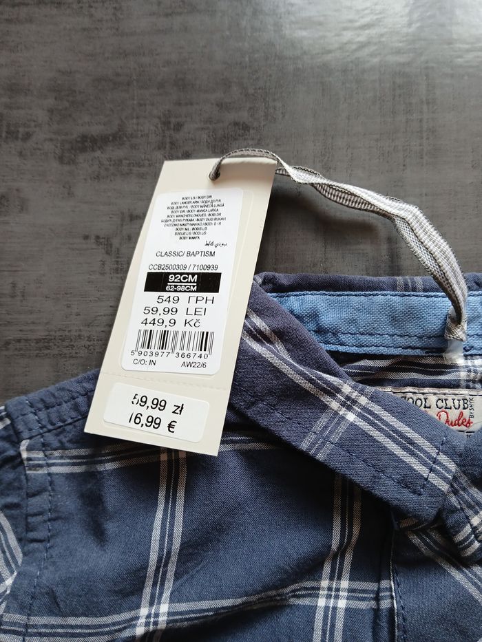 bodie garcon chemise 24/36 mois 92 cm - photo numéro 4