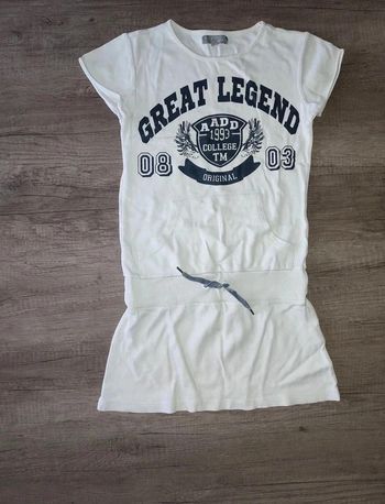 Robe blanche in extenso sport 12 ans