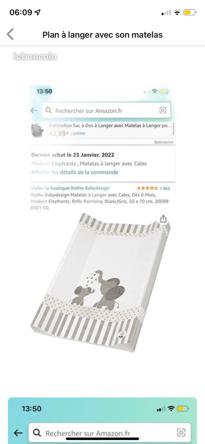 Plan à langer avec son matelas - photo numéro 4