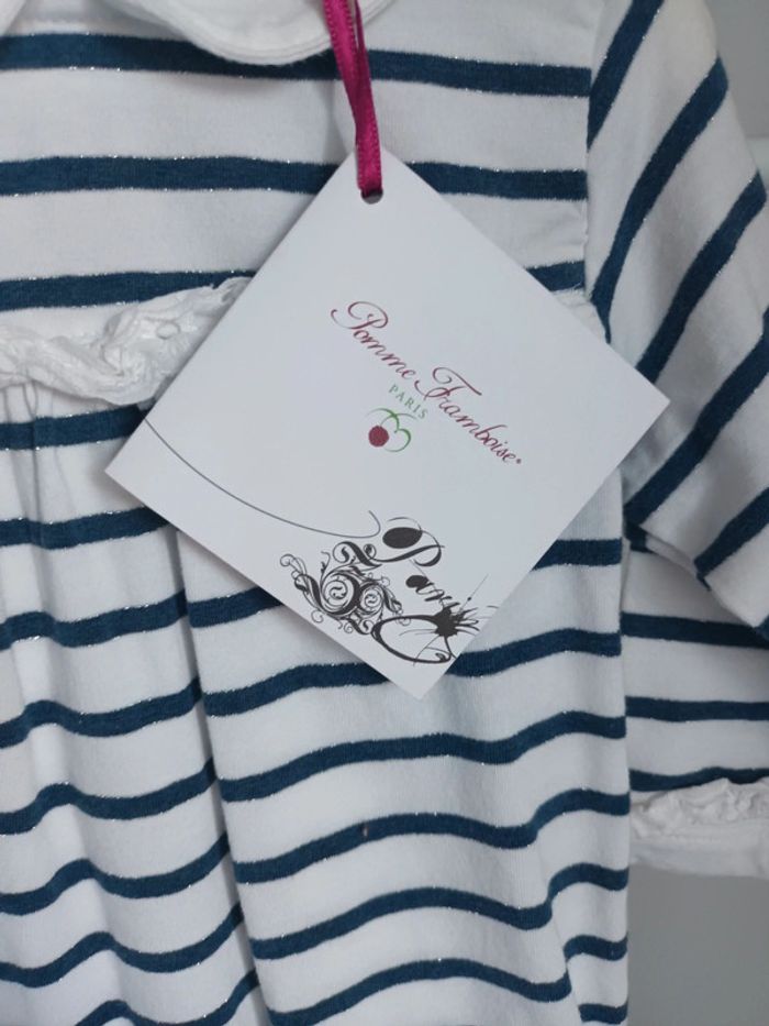 Grenouillère Pomme Framboise rouge 6 mois avec étiquette 🏷 - photo numéro 3