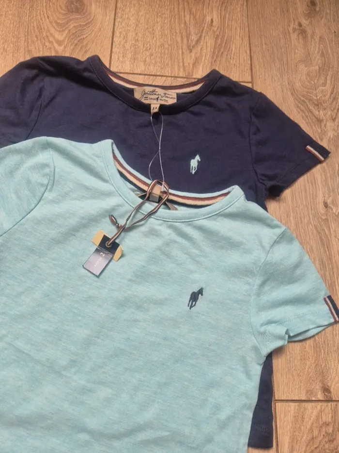 Lot de 2 tee-shirts MC "gentleman farmer" 4 ans neuf avec étiquette - photo numéro 2