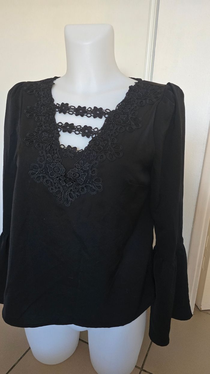 Blouse noire shein taille s - photo numéro 4
