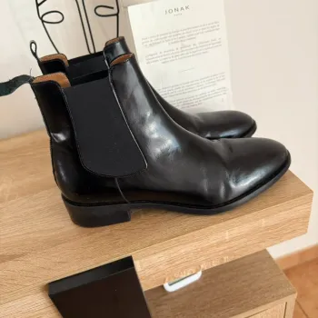 Boots homme Jonak noires taille 41 en cuir